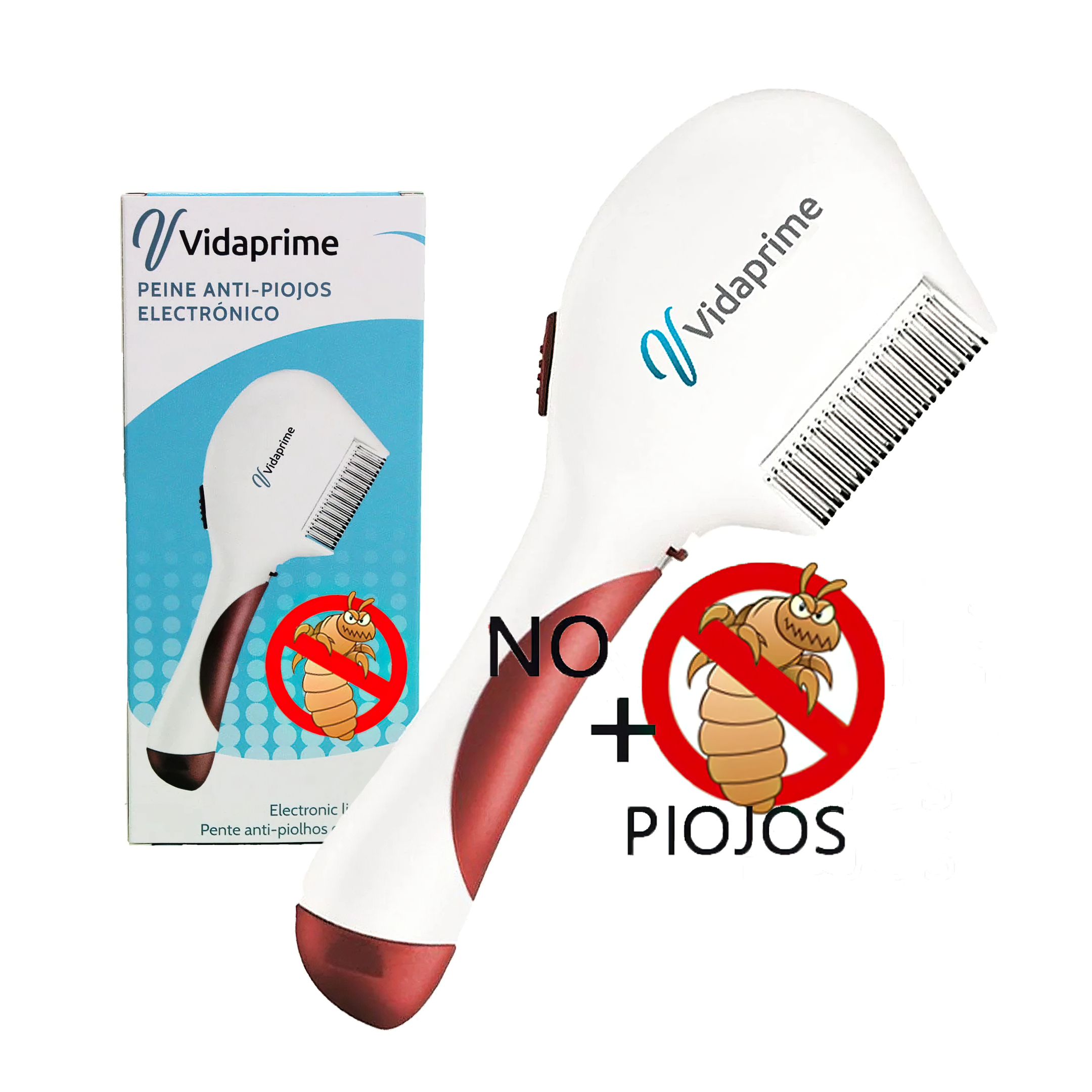 Vidaprime Peine Eléctrico Antipiojos - el mejor peine eléctrico antipiojos.